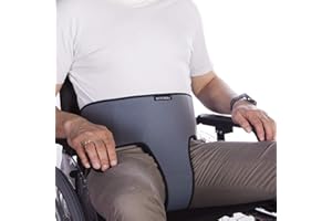 Mobiclinic, Ceinture de maintien périnéal pour fauteuil roulant, Marque européenne, Taille 2 (104-192 cm), Gris