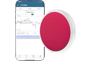 Tempo Disc Bluetooth trådlös termometer sensor fyr och dataloggare. Fjärrkontroll för temperatur. För iOS och Android.