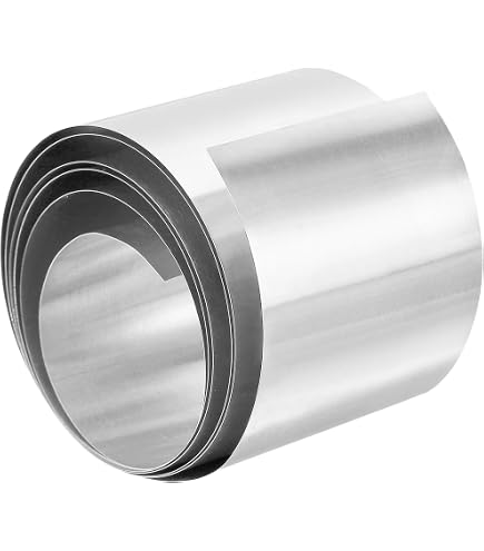 Lamiera Alluminio 100mm X 1m - Spessore 0,1mm Per Lavori Fai Da Te