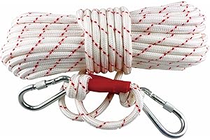 MOCUI Corda da Arrampicata Ausiliaria per Esterno Funi Metalliche Corda di Sicurezza ad Alta Resistenza Corda di Salvataggio in Nylon Intrecciato Imbracatura Anticaduta