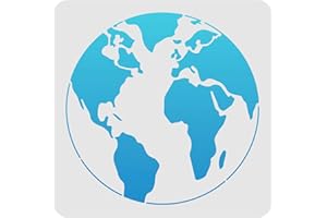 FINGERINSPIRE Stencil per pittura e disegno della terra, 30 x 30 cm, stencil in plastica per decorazione, quadrati, riutilizzabili, per dipingere su legno, pavimenti, pareti e piastrelle