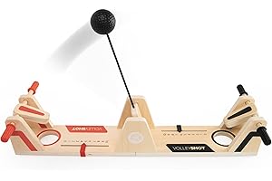 Fat Brain Toys VolleyShot drewniana gra zręcznościowa dla 2 graczy dla dzieci i dorosłych