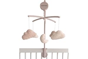 Nattou Wooden Musical Moon Cloud TEDDY, 65 cm, Teddy Beige Ecru