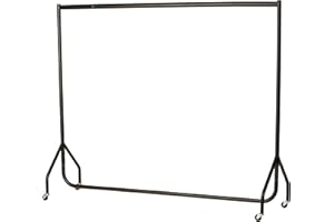 The Shopfitting Shop Heavy Duty Clothes Rail Garment Rail 6ft Long x 5ft High Metal Storage Hanging Rack