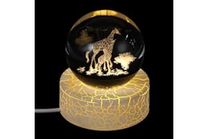 UKCOCO Crystal Ball 2.36In 6Cm Decorative Sphere Ornament Clear Crystal Globe for Office Desk Home Decoration and