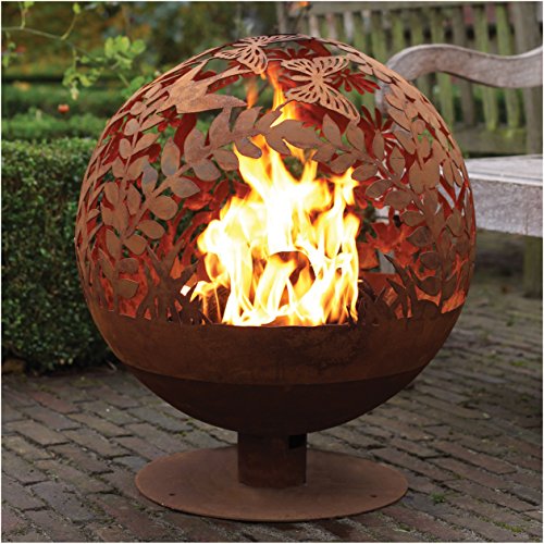 Esschert Design Fallen Fruits Oxidised Woodland Globe Speher 57 Cm Fire