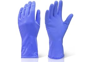 X2 Pairs of The Chemical Hut Extra Large Blue Industrial Cleaning and Washing Up Rubber Gloves XL.