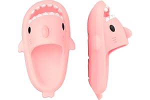 IASKDIN Klapki kąpielowe dla chłopców i dziewczynek Shark Sildes Slippers damskie męskie buty kąpielowe, zabawne letnie kapcie plażowe, antypoślizgowe sandały kąpielowe dla dzieci
