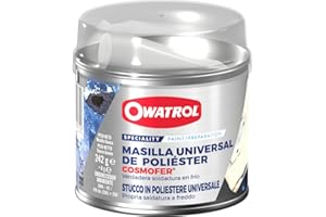 OWATROL - COSMOFER - Masilla de poliéster universal con endurecedor para soldadura en frío - Caja de 250 g