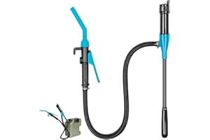 WUISOLQP Pompa Benzina a Batteria Pompa Elettrica per Liquidi Pompa a sifone Pompa a batteria Pompa a tanica Pompa ad aspirazione automatica Pompa per benzina