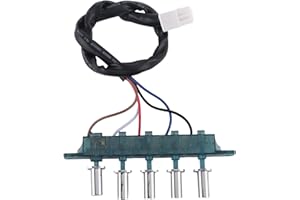 Torribala 1 Stück Dunstabzugshaube, 5-Tasten-Schalter, Dunstabzugshaube, Tastaturschalter, Schalter, Steuerplatine, Bedienfeld, Controller, Langlebig, Einfache Installation