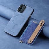 Zebana Samsung Galaxy A55 ile Uyumlu Kılıf Zebana 2in1 Kartlıklı Best Deri Kılıf Mavi