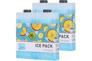 TOURIT - Blocco refrigerante Riutilizzabile per Zaino, Isolante, Lunga Durata, Blocchi di Ghiaccio, Borsa per Il Pranzo, Campeggio, Spiaggia, Picnic, Pesca e Molto Altro