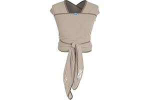 DIONO We Made Me Flow, Super Stretchy, Cool & Comfortable Baby Carrier for Infants from 3.6-15.9 kg, Pebble