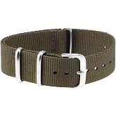 Nato Watch Cord &ndash; Cobra Strap &ndash; N32NYL1 &ndash; 18mm 20mm 22mm 24mm Compatible Textile Strap &ndash; Women Men Multicolor