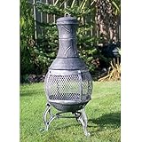 K&H 89cm Cast Iron Constructed steel barbecue Chimenea Garden Patio Heater bbq