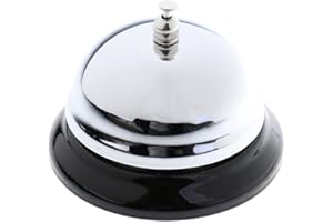 LEOFLA Campanello Da Tavolo Lucido In Metallo Per Reception In Albergo Hotel Ristorante