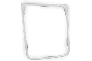 1neiSmartech Cornice Esterna Argento Satinato per Cuffia Cambio DSG Compatibile con Volkswagen Golf 7 2012-2017, Golf 7.5 2017-2020, Golf R - Solo per Guida Sinistra - OEM 5GG713203A, 5G1713203K