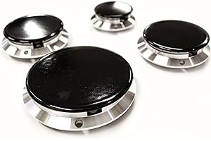 JPshop - Kit 4 Bruciatori adattabile a piano cottura cucina a Gas compatibile con Nardi - Franke - Smeg - La Germania completo di piattelli spartifiamma