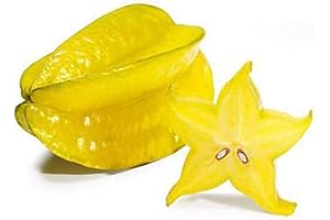 ZHOUBAA Semi per giardinaggio, 50 pezzi Thai Star Fruit Seeds succosa Carambola albero esotico semi alta germinazione