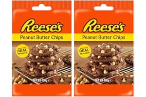 HAMPERLY GIFTS Peanut Butter Choc Chips Bundle Reese's Peanut Butter Baking Chocolate Chips 100g (2 Pack)