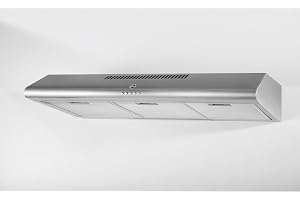 Hoover 90cm Conventional Kitchen Hood – 500m³/h Suction, Dual Motor, 3 Speed Push Button, LED Light, Washable Filters | HUH-A90-SBI