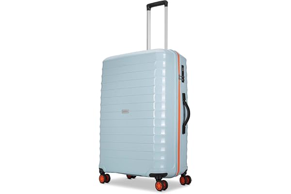 Aristocrat Altitude 8-Wheel Medium Size Hard Case Trolley Bag, Surf Spray
