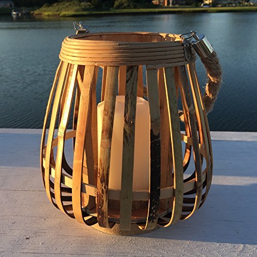 Preisvergleich Produktbild Windlicht Antonia Bambus braun (22x22cm)