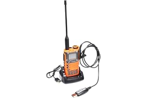 UAYESOK QUANSHENG UV-K6 5W Dual Band Two Way Radio UV-K5(8) with Programming Cable,Ham Handheld Long Range Walkie Talkie for Adults, AM/FM/DTMF Portable Radio Rechargeable with VOX (UV-K6 with cable)