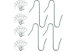 Gallop Chic 300 Kugelaufhänger S-Haken in Grün, S Haken Klein Schnellaufhänger für Weihnachtsbaumschmuck, Doppelhaken für Weihnachtsbaum, Perfekt für Weihnachtskugel Deko-Anhänger, Wiederverwendbar