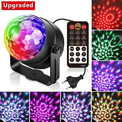 Alviller Lampe de Scène Disco Projecteur Effet Spot DJ Éclairage Ampoule Boule Cristal Déco Atmosphère Soirée Fête Anniversaire Mariage KTV Bar Bal Club