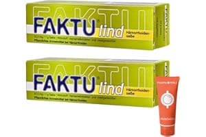 Faktu lind Hämorrhoidensalbe pflanzliches Arzneimittel mit Hamamelis I Sparset mit give-away von Pharma Perle (2 x 25 g)