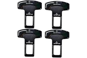 GDFJBG 4 pcs Gurtschloss Adapter, Anschnaller Adapter Auto Safe Stecker Gurtadapter Stecker Mode Qualität langlebige Legierung ABS Hochwertig Schwarz