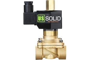 U.S. Solid 220V AC 3/4" G Electrique Électrovanne Laiton Normalement Ouvert "NO" Solenoid Valve entraînement Semi-direct Air Eau Huile