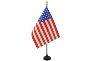 AZ FLAG - Tischflagge Usa Vereinigte Staaten - 15x10 cm Goldene Splitze - Vereinigten Staaten Von Amerika Tischfahne 10 x 15 Cm - Flaggen