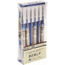 12PZ Penna a sfera a scatto con inchiostro gel - blu - punta fine 0,7mm