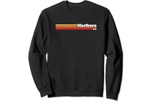 RETRO 80'S MARLBORO NJ T-SHIRTS & TEES Vintage 1980er Jahre Graphic Style Marlboro New Jersey Sweatshirt