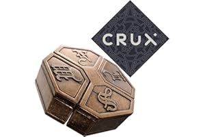 HANAYAMA AND CRUX PUZZLES Hanayama Cast News Puzzle - Level 6 of 6 - Grandmaster Difficulty - Includes Crux Sticker