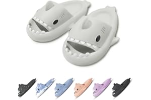 OEAK Chanclas Tiburon Niños Adultos Sharky Chanclas Mujer Hombre Verano Casa Comodas Chanclas Playa Mujer Antideslizantes Zapatillas Tiburon Piscina Ducha Originales Divertidas