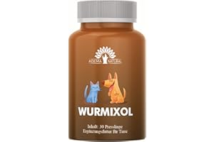 Adema Natural® WURMIXOL - Wurmmittel - Wurmkur - für Hunde & Katzen (Hund, Katze) - 30 Presslinge