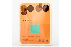 Fitness Health Copper 1000mcg 120 Tablets - Nutritional Supplement - Vegans & Vegetarians - Healthy Lifestyle - Copper Gluconate Supplement