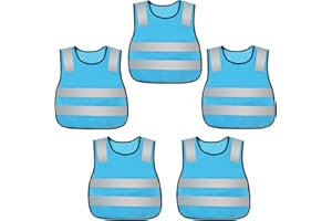 AIEOE Lot de 5/10/15/20 gilets de sécurité réfléchissants haute visibilité pour la course à pied, le cyclisme, le jogging