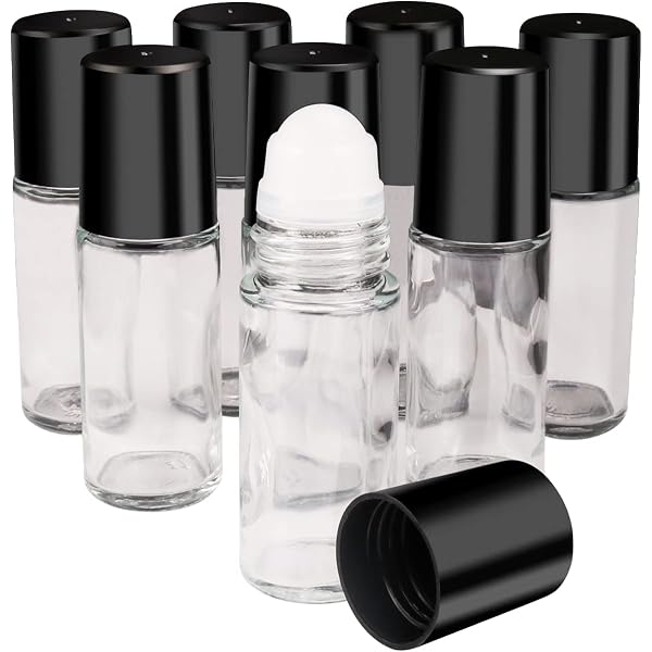 CLANRIZA 12-Pack Roll-On Glass Bottles – 1 Oz Empty Refillable Bottles With Rollers - View #8
