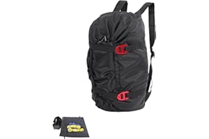 BOROCO Bolsa de Cuerda para Escalada,Mochila Escalada en Tela Oxford 210D,Bolsa de Escalada en Roca de Correa de Hombro Plegable Impermeable para Acampar Al Aire Libre y Senderismo (Negro)