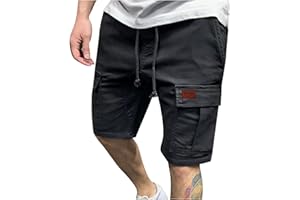 VOKKRV Pantalones Cortos Hombre Verano Moda Casual Trabajo Pantalones Corta Pants Deporte Jogging Pantalon Fitness Chandal Hombre Pantalones de Trekking Playa Deportes al Aire Libre