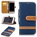 Produktbild Nancen Wallet Case Hülle für Samsung Galaxy A3(2017) (4,7 Zoll) ,länglich-Taste Magnet ,Muster Flip Funktion Kartenfächer Etui ,Schütze Dein Telefon