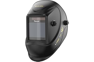 TOOLIOM Welding Helmet, True Color Auto Darkening 1/1/1/1 Large Viewing 3.94"x 3.27" Welder Mask Hood with Weld/Grind/Cut Mode for TIG MIG/MAG MMA Plasma Grinding