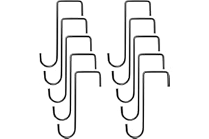 ZITFRI 10pcs Fence Hooks for Lights 6 inch Heavy Duty Plant Hooks & Hangers, Stainless Steel Garden Hanging Brackets Hooks for Indoor Outdoor Plant Hanging, Bird Feeders, Fences, Wind Chimes