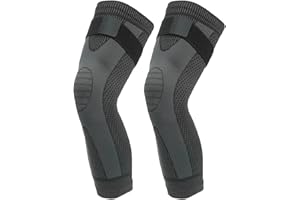 ZONADAH Unisex Warming Knee Pads, Thick Elastic Long Sleeves, Breathable Knee Guards Support, Wormwood Keep Warm Protector for Men Women Size XL