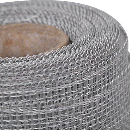 vidaXL Alu Gewebe Lichtschacht Draht Fliegengitter Gaze Mücken Gitter Silber 100×500 cm - 5